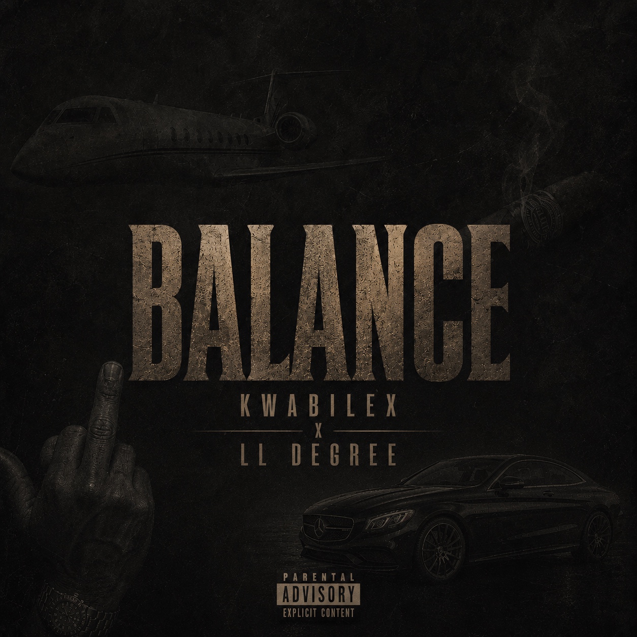 BALANCE — collaborative EP cover artwork by Kwabilex and LL Degree